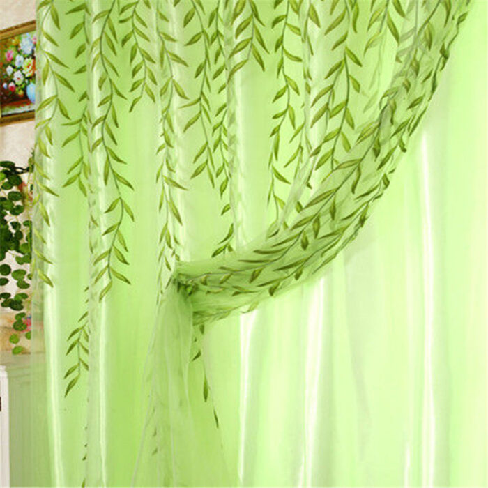 Bedroom Wicker Double Curtain Gauze Curtain - Image 1