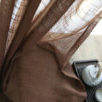 Japanese Linen Half Shade Curtain Solid Color Balcony Bedroom Living Room - Image 9