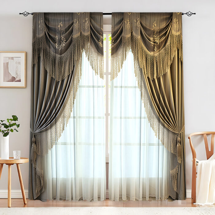 Creative Home European Flower Character Curtains - Image 9
