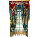 European Style Chenille Curtain Cloth Blackout Gold Silk Embroidery - Image 2
