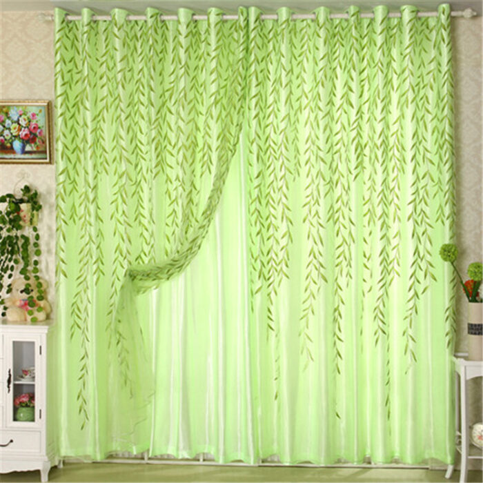 Bedroom Wicker Double Curtain Gauze Curtain - Image 2