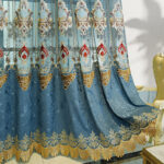 Modern Style Living Room European Hollow Embroidery Curtains Thickened Velvet Bedroom Light-proof French Windows 2-piece Set - Image 5
