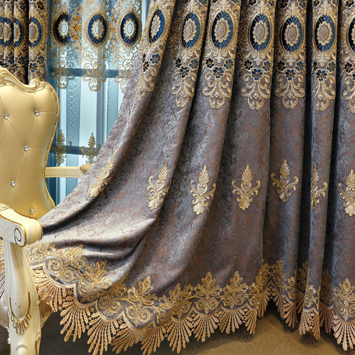 Living Room Bedroom Embroidered Curtain Shading - Image 7