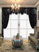 European Luxury Villa, Thick And Luxurious All-black Velvet Curtains, Living Room, Dining Room, Perfect Curtains. - Image 8
