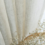 Japanese Linen Half Shade Curtain Solid Color Balcony Bedroom Living Room - Image 7