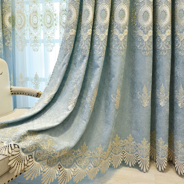 Living Room Bedroom Embroidered Curtain Shading - Image 6