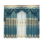 High-end Curtain European Style Hollow Flower Embroidery Living Room - Image 4