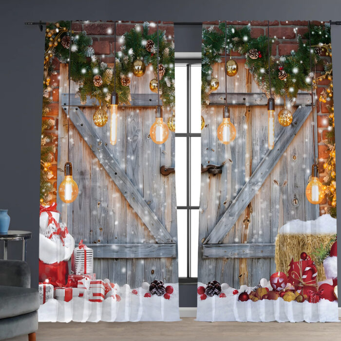 Digital Printed Christmas Curtains - Image 4