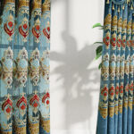 Modern Style Living Room European Hollow Embroidery Curtains Thickened Velvet Bedroom Light-proof French Windows 2-piece Set - Image 4
