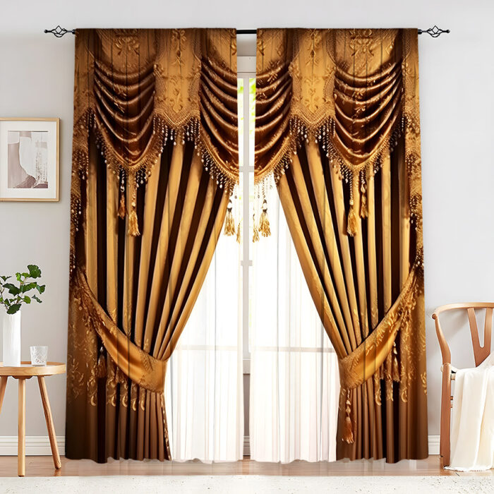 Creative Home European Flower Character Curtains - Image 6
