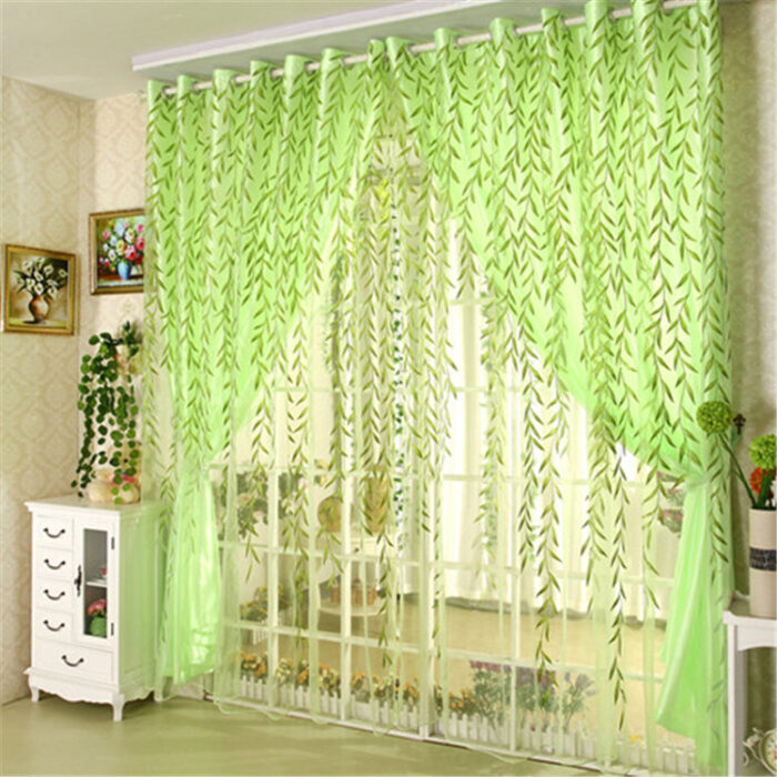 Bedroom Wicker Double Curtain Gauze Curtain - Image 4