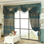 Luxury Elegant High-end Embroidered Curtains, Blackout Living Room Bedroom Villa, Velvet Curtains, Finished 2-piece - Image 2