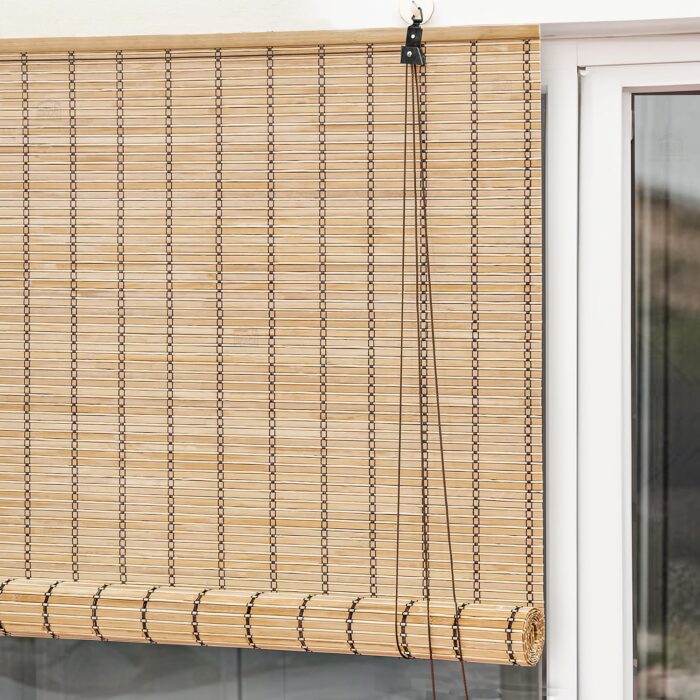 Bamboo Roller Blinds UK | Eco Friendly Roll Up Privacy Shades | Standard & Custom Fit - Image 1