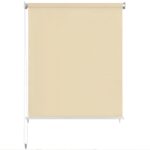 vidaXL Outdoor Roller Blind 39.4"x90.6" Cream - Image 3
