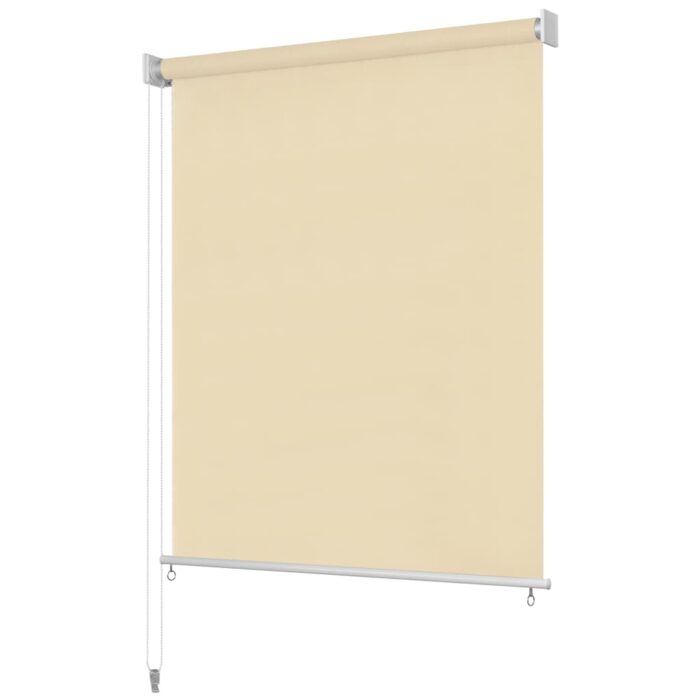 vidaXL Outdoor Roller Blind 39.4"x90.6" Cream - Image 2
