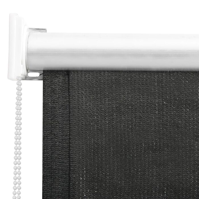 vidaXL Roller Blind Window Shade with Pull Cord Blackout Blind Anthracite - Image 1