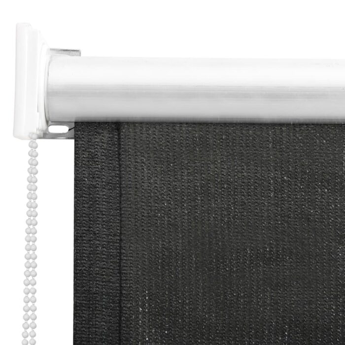 vidaXL Roller Blind Window Shade with Pull Cord Blackout Blind Anthracite - Image 4