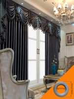 European Luxury Villa, Thick And Luxurious All-black Velvet Curtains, Living Room, Dining Room, Perfect Curtains. - Image 2