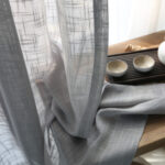 Japanese Linen Half Shade Curtain Solid Color Balcony Bedroom Living Room - Image 8