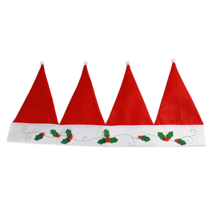 90cm Red Santa Claus Hats Window Valance Christmas Curtain D - Image 2