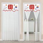 Non Perforated Magic Tape Gauze Double-layer Blackout Curtain