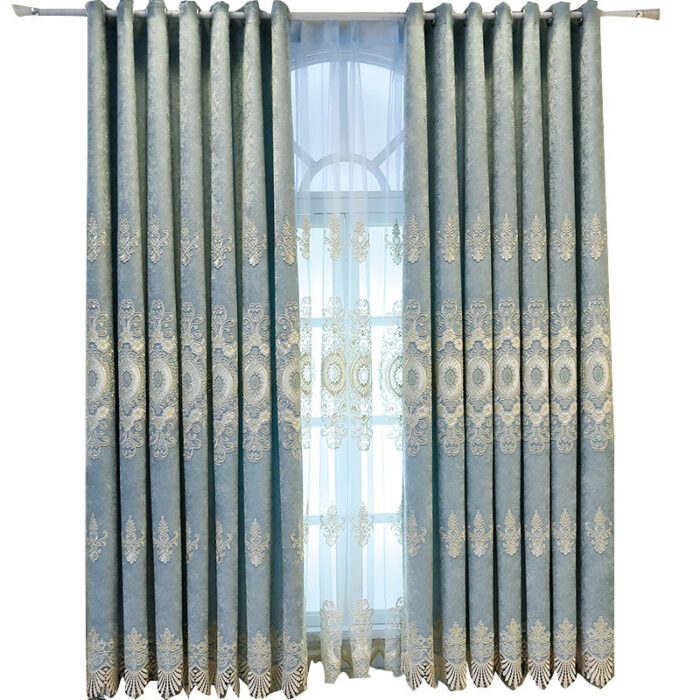 Living Room Bedroom Embroidered Curtain Shading - Image 5