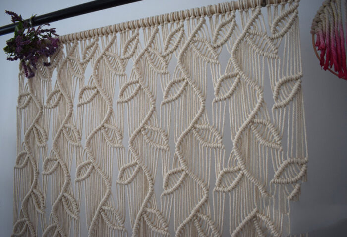 Fabric Beauty Shop Hand-woven Ins Wind Tapestry Hanging Curtain - Image 5