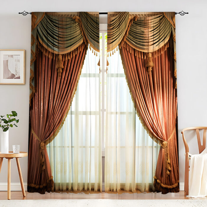 Creative Home European Flower Character Curtains - Image 10