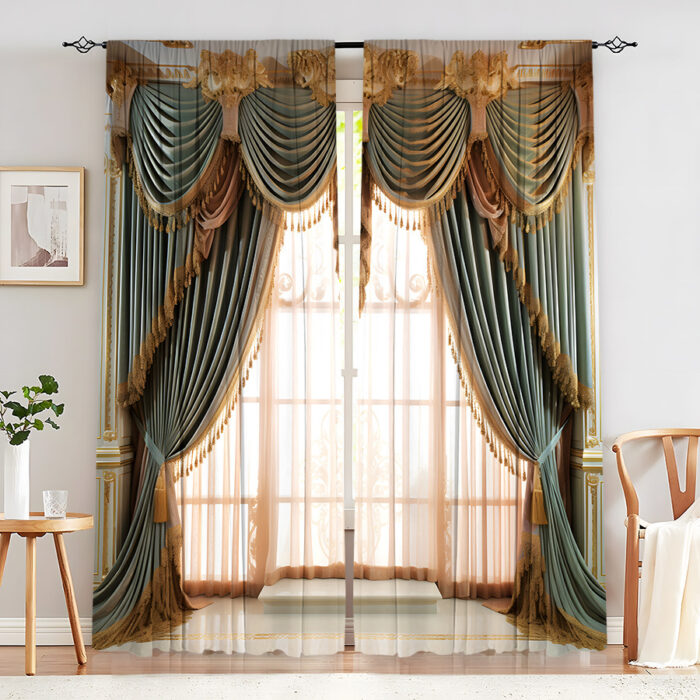 Creative Home European Flower Character Curtains - Image 8