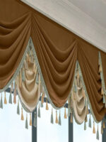 Finished Retro Villa Living Room Bedroom High-grade Thickened Light Luxury Velvet Splicing Curtains, Curtain Drapes Need To Be Purchased - Image 6