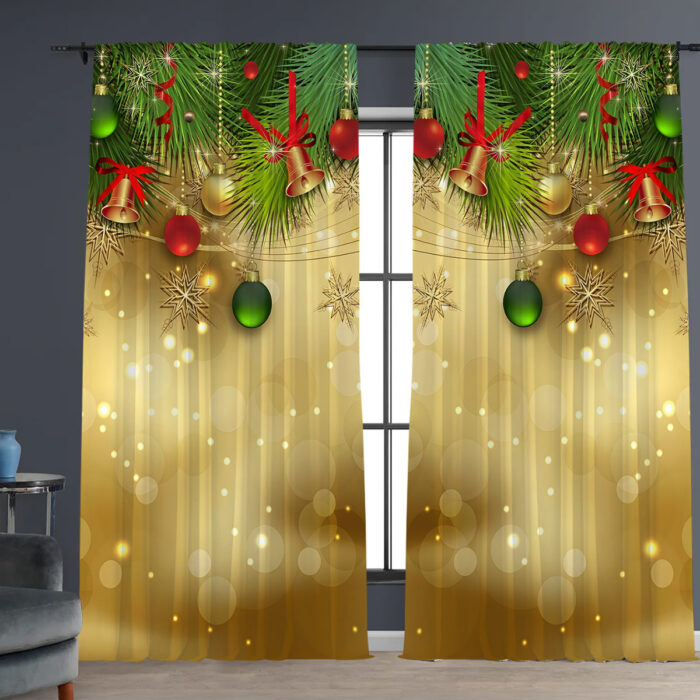Digital Printed Christmas Curtains - Image 1