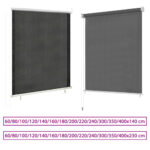 vidaXL Roller Blind Window Shade with Pull Cord Blackout Blind Anthracite - Image 7